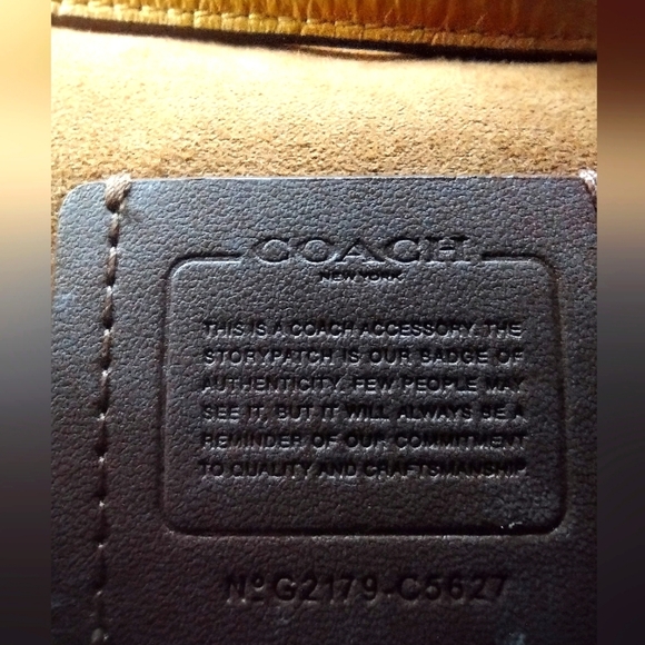 Coach C5627 Croco Embossed Mini Brynn Flax Leather Crossbody Bag - Picture 11 of 12